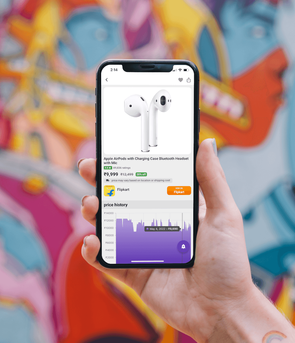 Price History app home