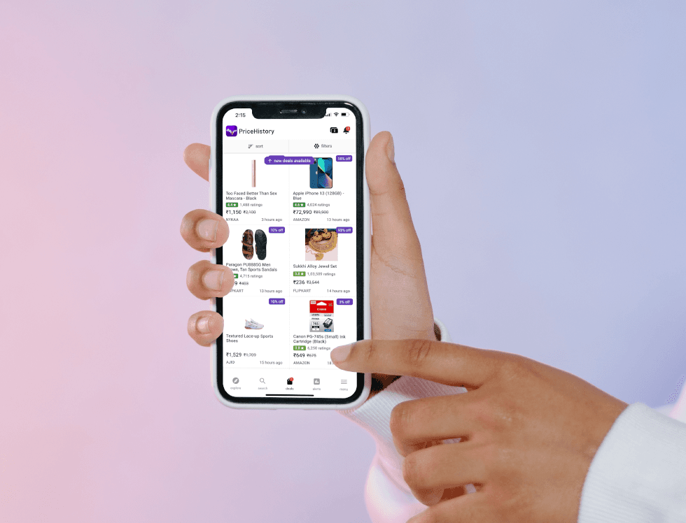 Price History search feature