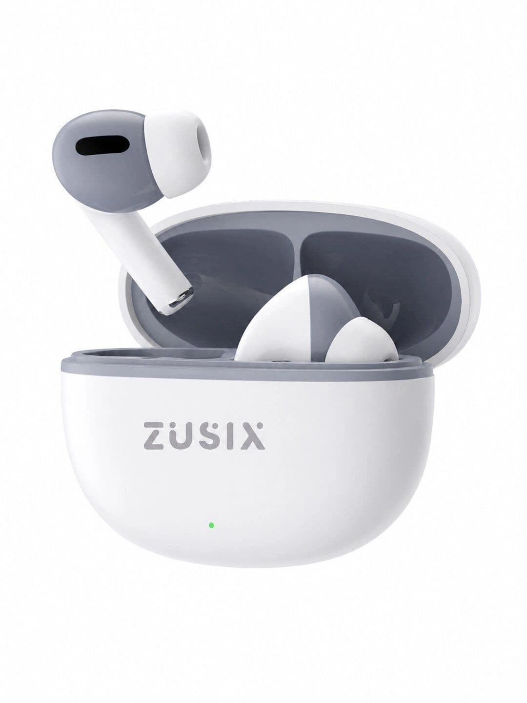 Zusix PEBBLE Bluetooth TWS Earbuds with 55H Playback, 13mm Drivers & Charging Case