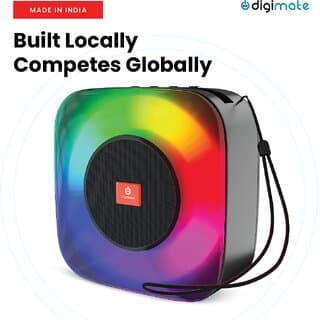 Digimate Blazz 10 Powerful Bass 10W Bluetooth Speaker with Large Driver, Rechargeable (Black)