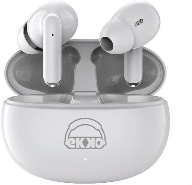 EKKO Earbeats T05 TWS: ENC Call Noise Cancellation, 25H Playtime, 10MM Driver, Twin Connect, Massive Bass, Water Resistance, Siri & Google Assistant (...