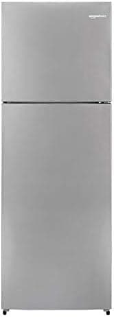 AmazonBasics 345 L 2 star Frost Free Double Door Refrigerator (Silver, Auto Defrosting)