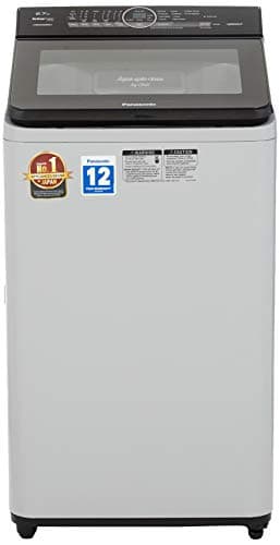 Panasonic 6.7 kg Built-in Heater Fully-Automatic Top Loading Washing Machine (NA-F67AH8MRB,Middle free silver, Advanced Active Foam Wash) with Built i
