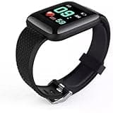 RIZZER ID116 Plus Bluetooth Fitness Smart Watch for Men Women and Kids Activity Tracker (Black)