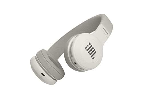 JBL E45BT Wireless On-Ear Headphones with Mic (White)