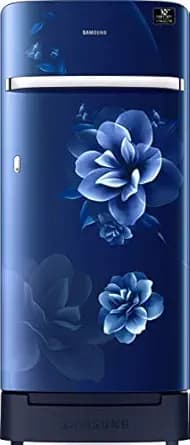 Samsung 198 L 5 Star Inverter Direct Cool Single Door Refrigerator(RR21T2H2WCU/HL, Camellia Blue, Base Stand with Drawer) Refrigerators
