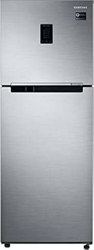 Samsung 324 L 2 Star Inverter Frost Free Double Door Refrigerator(RT34M5538S8/HL, Elegant Inox, Convertible)