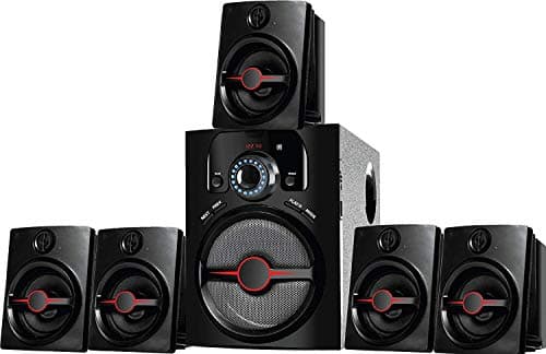 IKALL 5.1 Home Theater System with AUX/FM/USB Connectivity (Black)