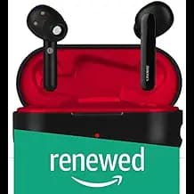 (Renewed) Zebronics Zeb-Sound Bomb True Wireless Earphone Supports Voice Assistant,Call Function,6hrs Playback Time with Charging Case(Black with Red)