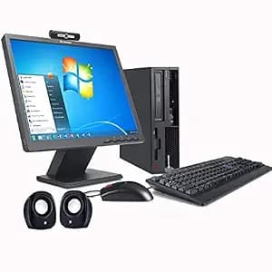 (Renewed) Lenovo ThinkCentre 17 inch All In One Desktop set (Intel C2D - Dual Core/4 GB/320 GB /17" Monitor+Keyboard+Mouse+ Webcam+Mic+Speakers+Wifi/W