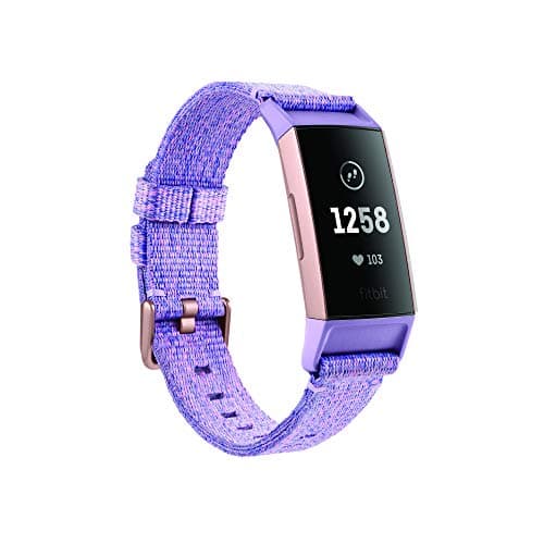 Fitbit Charge 3 Fitness Activity Tracker Special Edition (Lavender Woven) with Offer on Accessory