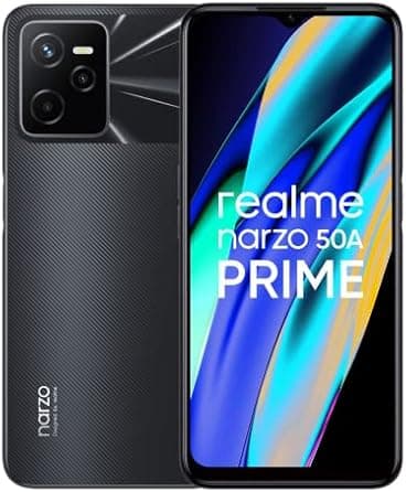 realme narzo 50A Prime (Flash Black, 4GB RAM+64GB Storage) FHD+ Display | 50MP AI Triple Camera (Charger to be