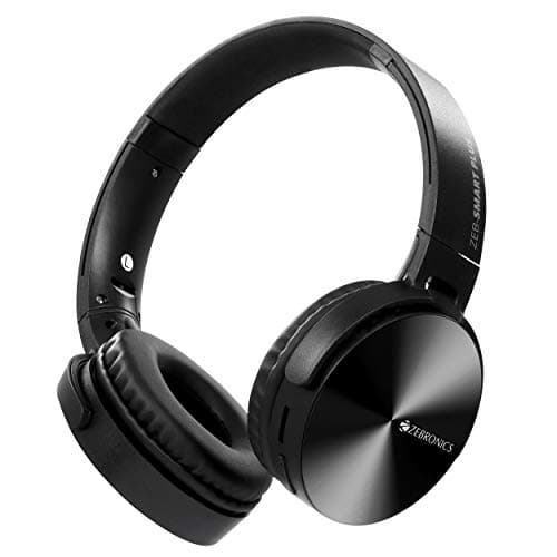 Zebronics Zeb-Smart Plus Wireless Headphone with Voice Assistant (Black)