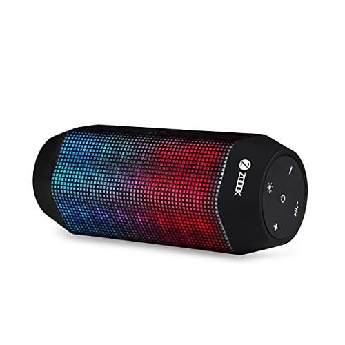 Zoook Rocker 2 Wireless Bluetooth Portable BT Speaker with Dynamic LED Lights/HD Sound/USB/TF/Aux-In/4400Mah Battery/Party Speaker (Black) Bluetooth S