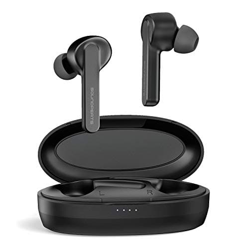SoundPEATS True Wireless Earbuds, Bluetooh V5.0 Headphones in-Ear TWS Bluetooth Earphones Auto-Pair Wireless Headphones with High Definition Mic (Ster