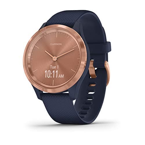 Garmin Vivomove 3S Rose Gold Navy Silicone Smartwatch