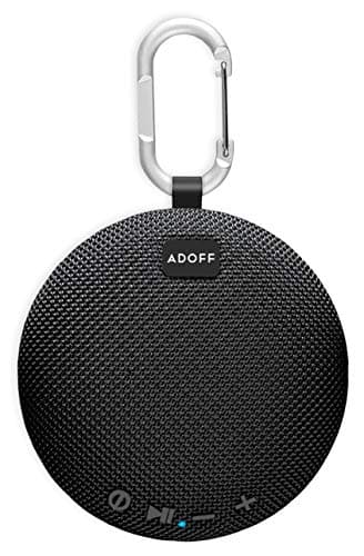 ADOFF ADFS1 Waterproof and Shockproof Wireless Portable Bluetooth Speakers with Mic and 24 Hours Playing Time in One Charge(Black)