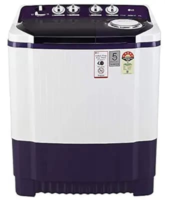 LG 8 Kg 5 Star Semi-Automatic Top Loading Washing Machine (P8035SPMZ, Purple, Collar Scrubber) Washing Machines & Dryers