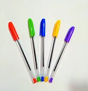 SS Prime Ball Pens Fast Writing Blue Ball Pen-Pack of 100 Stick Ballpoint Pens