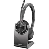 Poly (Plantronics) Voyager 4320-M UC Wireless Headset, Over-Ear w/Noise-canceling mic, 162g, Connect to Mobile/Tablet via Blu