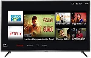 TCL 125.64 cm (50 inches) 4K Ultra HD Smart LED TV 50P65US-2019 (Black) | Built-In Alexa Smart Televisions