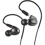 FiiO FH1 Dual Driver Hybrid in-Ear Monitors with Mic and in-Line Remote (Black)