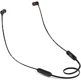 (Renewed) JBL T110BT Pure Bass Wireless in-Ear Headphones with Mic (Black)