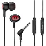 LUMIFORD Ultimate U20 in-Ear Wired Earphones with mic, 10mm Dynamic Drivers, HD Sound with Tangle Free Cable (Red)