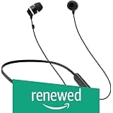 (Renewed) Samsung ITFIT Bluetooth Wireless Earphone with Flexible Neck Band and handsfree Mic (GP-OAU019SABBI, Black)