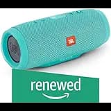 (Renewed) JBL Charge 3 Powerful Portable Speaker with Built-in Powerbank (Teal)