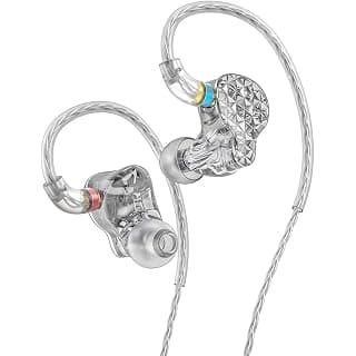 FiiO FA9 Knowles 6 Balanced Armature Driver in-Ear Hi-Res Earphones with Detachable MMCX monocrystalline Silver-Plated Copper