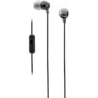 (Renewed) Sony MDR-EX14AP Wired In Ear Headphone with Mic (Black)