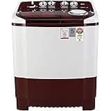 LG 8 Kg 5 Star Semi-Automatic Top Loading Washing Machine (P8035SRMZ, Burgundy, Collar Scrubber)