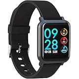 AQFIT W8 Bluetooth SmartWatch- Black (10 Days Battery Life_Wireless_IP68)