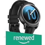 (Renewed) Smart Watch TicWatch E2, Wear OS by Google Fitness smartwatch, 5 ATM Waterproof and Swim-Ready, Compatible with iPhone and Android- Shadow