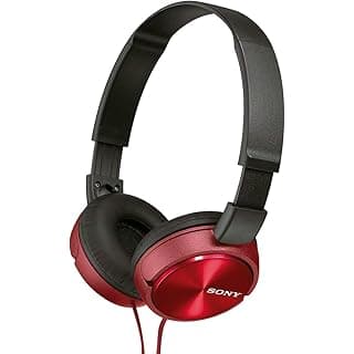 Sony MDRZX310AP Over-Head Headphones with Mic (Red)