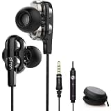 (Renewed) PTron Boom 3 Headphones, 4D Deep Bass Stereo Earphones, Dual Drivers, Ergonomic in-Ear Design, Universal 3.5mm Audi