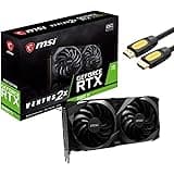 MSI GeForce RTX 3060 Ti Ventus 2X OC DirectX 12 Graphics Card, 8GB 256-Bit GDDR6, PCI Express 4.0, VR Ready, HDCP Ready, 3X D