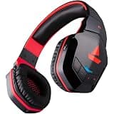 (Renewed) boAt Rockerz Bluetooth Wireless Over Ear Headphones with Mic (Raging Red)