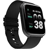 Corseca Fittex Plus Bluetooth Smart Watch (1 Week Battery Life_Compatible with Android 5.1 iOS 10.0_Wireless_IP68), Black, La