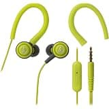 Audio-Technica SonicSport ATH-COR150ISLG Wired in Ear Headphone with Mic (Lime Green)