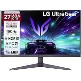 LG 27GS50F 68.6cm (27 Inch) Ultragear FHD (1920x1080) Gaming Monitor, 180Hz, 1ms MBR, AMD FreeSync™, Anti-Glare, DP, HDMI X 2