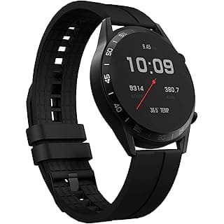 Corseca Fittex Pro Bluetooth Smart Watch- Black (1 Week Battery Life_Compatible with Android 5.1 iOS 10.0_Wireless_IP68), Lar