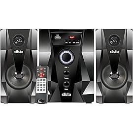 Elista Diamond AUBF 49 Watt 2.1 Channel Wireless Bluetooth Multimedia Speaker (Black)