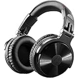 OneOdio Pro C Wireless Noise Cancelling Headphones (Wireless Bluetooth Over The Ear Headphones with Mic, 80 Hours Battery Lif