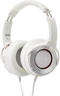 Audio-Technica Solid Bass ATH-WS550iS Headphones with Mic (White)