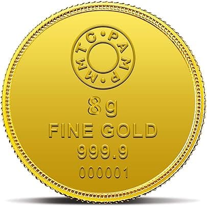 MMTC-PAMP Lotus 24k (999.9) 8 gm Purest Gold Coin