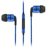 (Renewed) SoundMagic E80C In Ear Isolating Earphones with Microphone (Black/Blue)