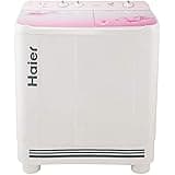 Haier 9 Kg Semi-Automatic Top Loading Washing Machine (HTW90-1159FL, Pink)