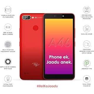 itel A46 (2GB Ram,16GB ROM) (Gradation Red)